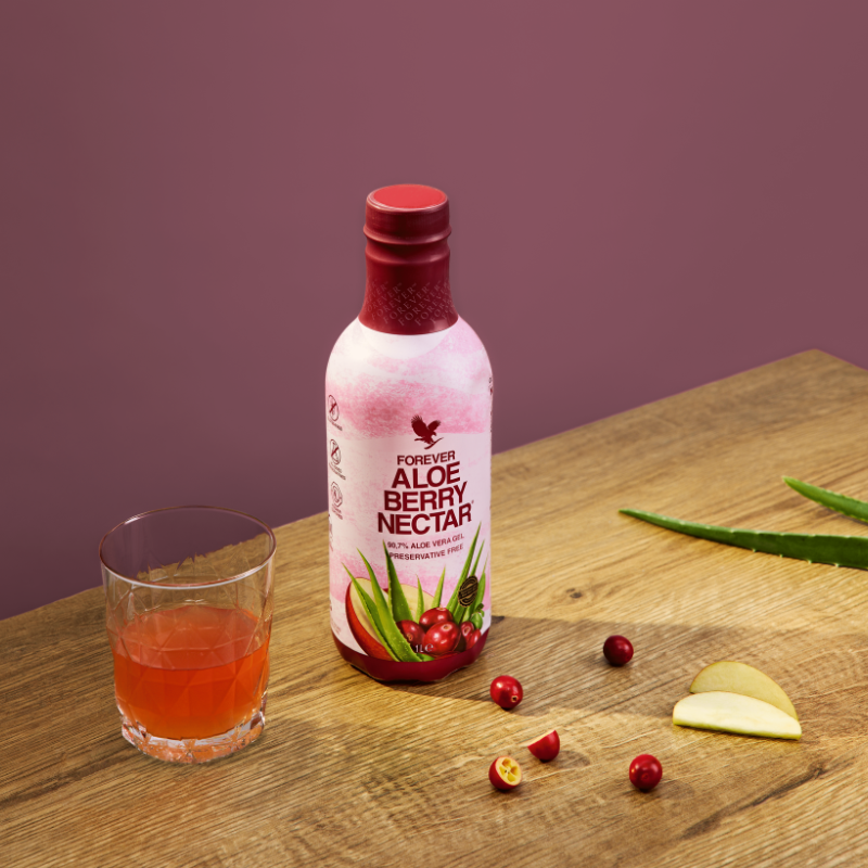 Boisson aloe vera et cramberry